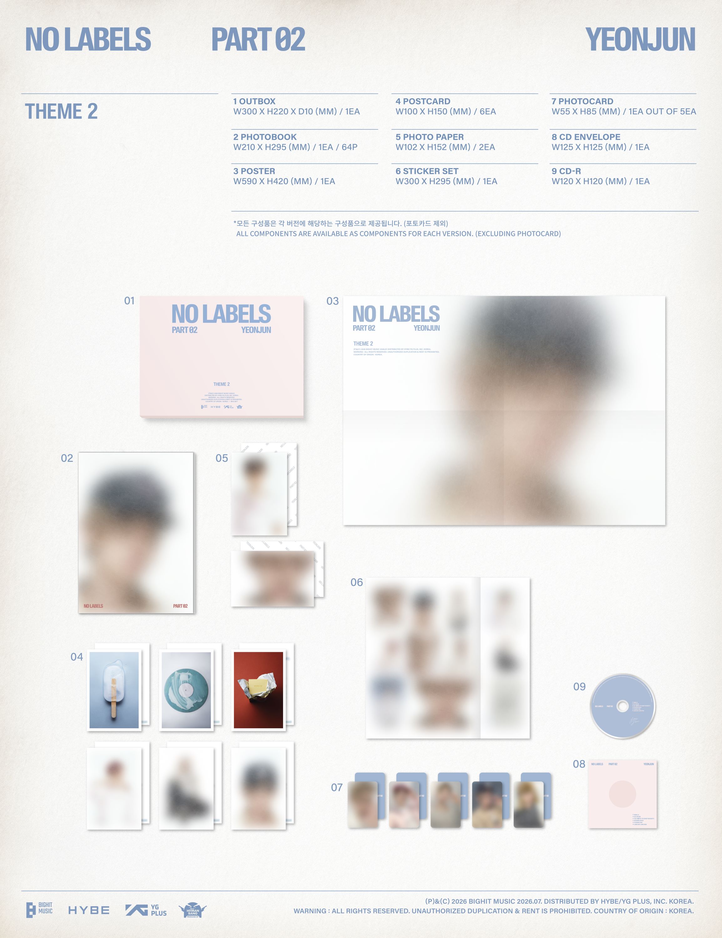 ★3種選択★ YEONJUN (TXT) - [NO LABELS: PART 02] ティーエックスティー ヨンジュ...