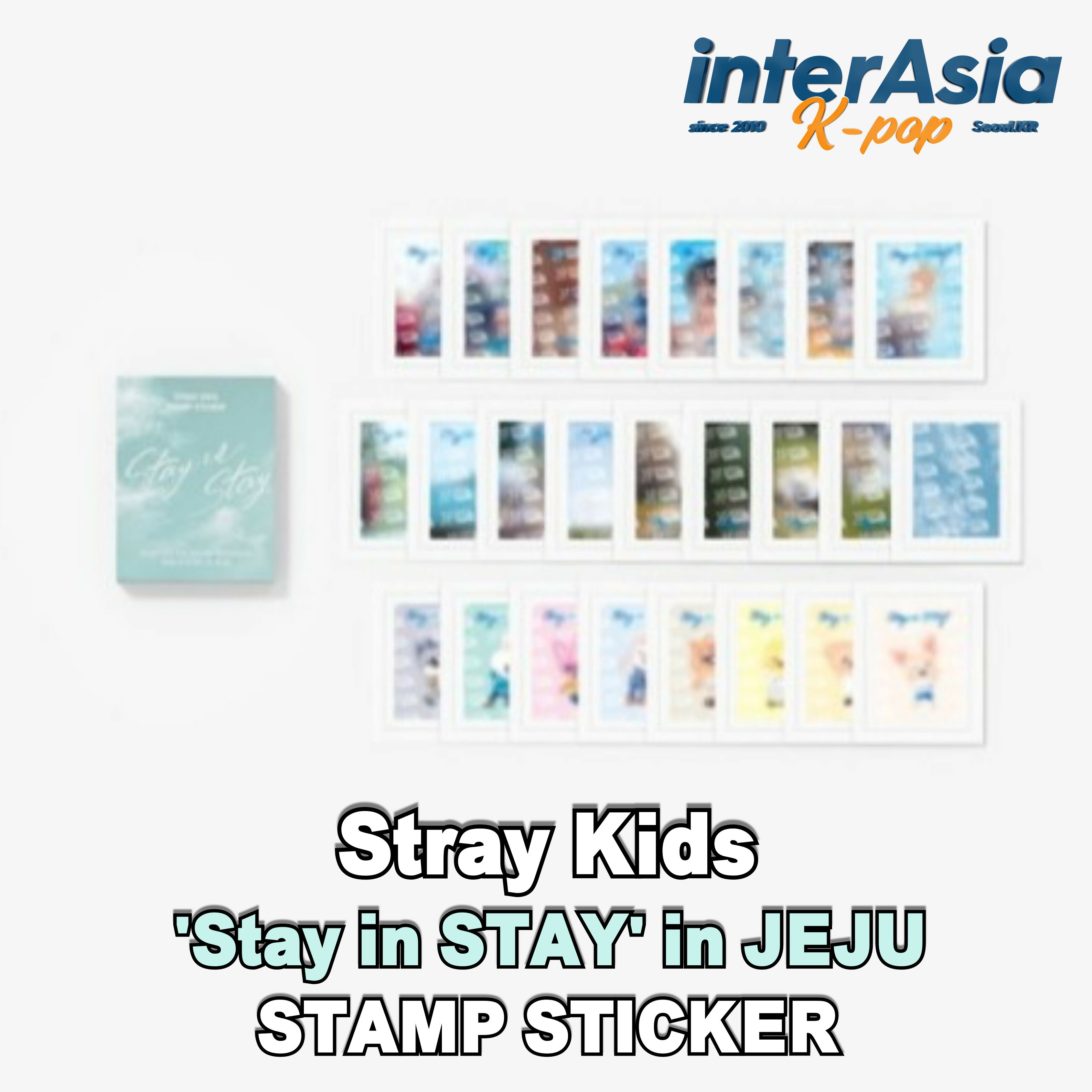 ★トレカ2枚付き★ Stray Kids - STAMP STICKER 【Stay in STAY in JEJU】 ストレイキッズ SKZ スキズ STAY OFFICIAL MD 公式グッズ JYPエンターテインメント kpop 送料無料