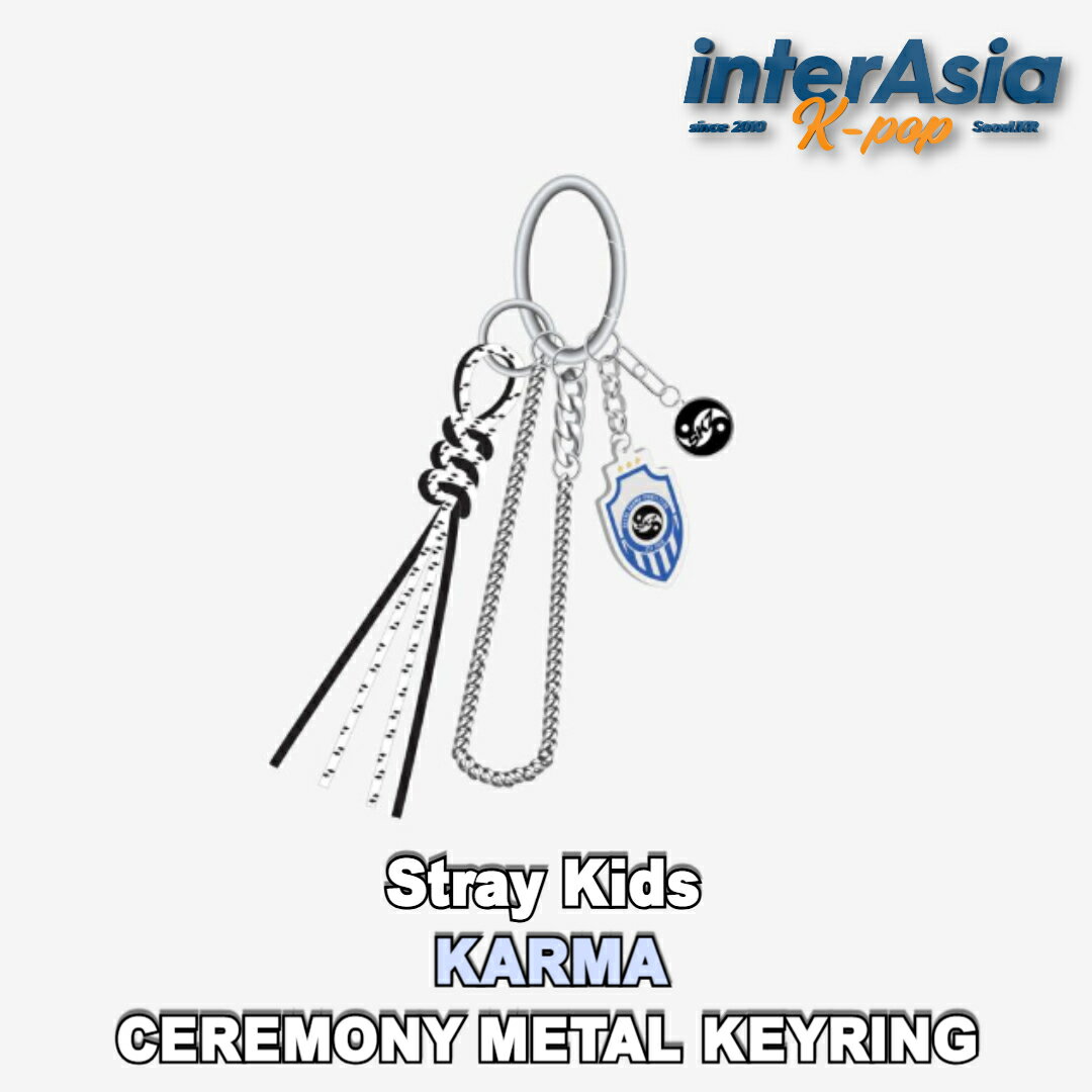 Stray Kids - 【KARMA】 CEREMONY METAL KEYRING 公式グッズ POP UP STORE OFFICIAL MD ストレイキッズ SKZ スキズ バンチャン リノ チャンビン ヒョンジン ハン フィリックス スンミン アイエン JYPエンターテインメント kpop 韓国盤 送料無料