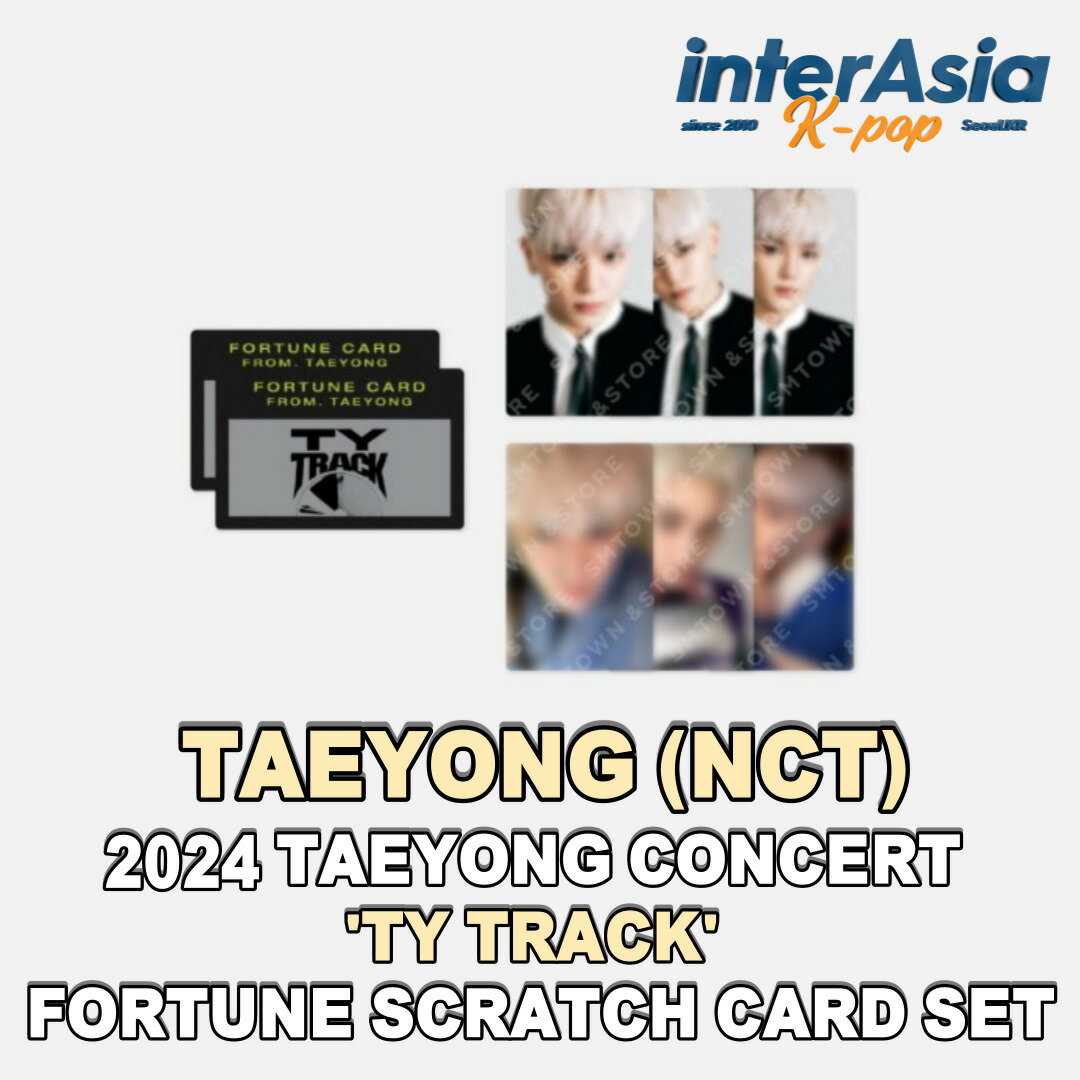 TAEYONG (NCT) - 2024 TAEYONG CONCERT 039 TY TRACK 039 FORTUNE SCRATCH CARD SET テヨン Lee Taeyong NCT127 エヌシーティー SMSTORE 公式グッズ SMエンターテインメント kpop 韓国盤 送料無料