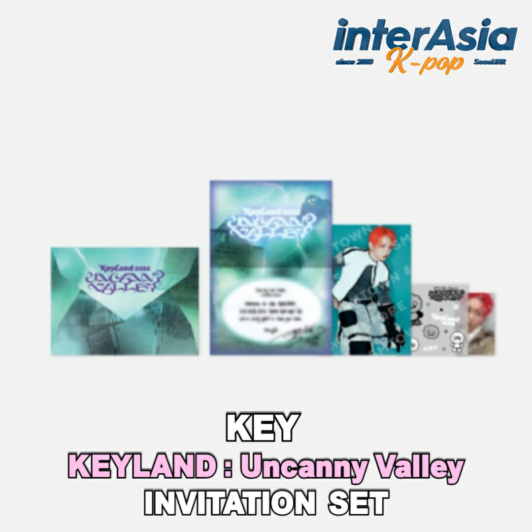 KEY (SHINEE) - 【KEYLAND : Uncanny Valley】 INVITATION SET シャイニー キー キム・キボム 公式グッズ OFFICIAL MD kpop SMエンターテインメント 韓国盤 送料無料