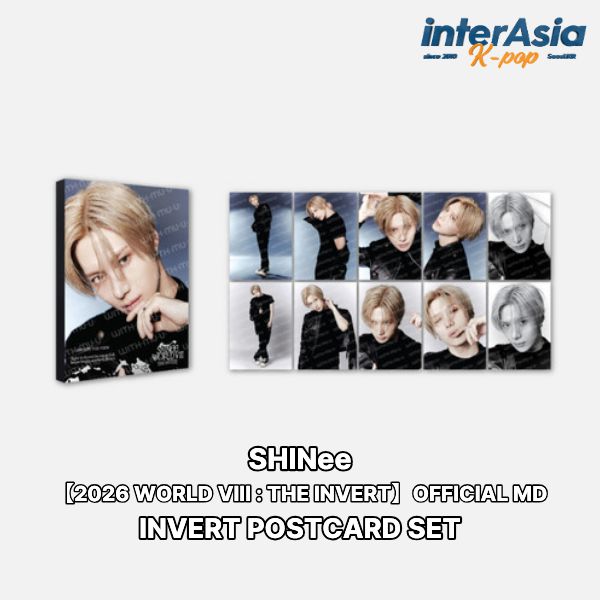 ★08月14日発売★4種選択★ SHINee - 【2026 WORLD VIII : THE INVERT】 INVERT POSTCARD SET シャイニー オンユ キー ミンホ テミン 公式グッズ OFFICIAL MD SMエンターテイメント SM ARTIST KPOP 無料配送