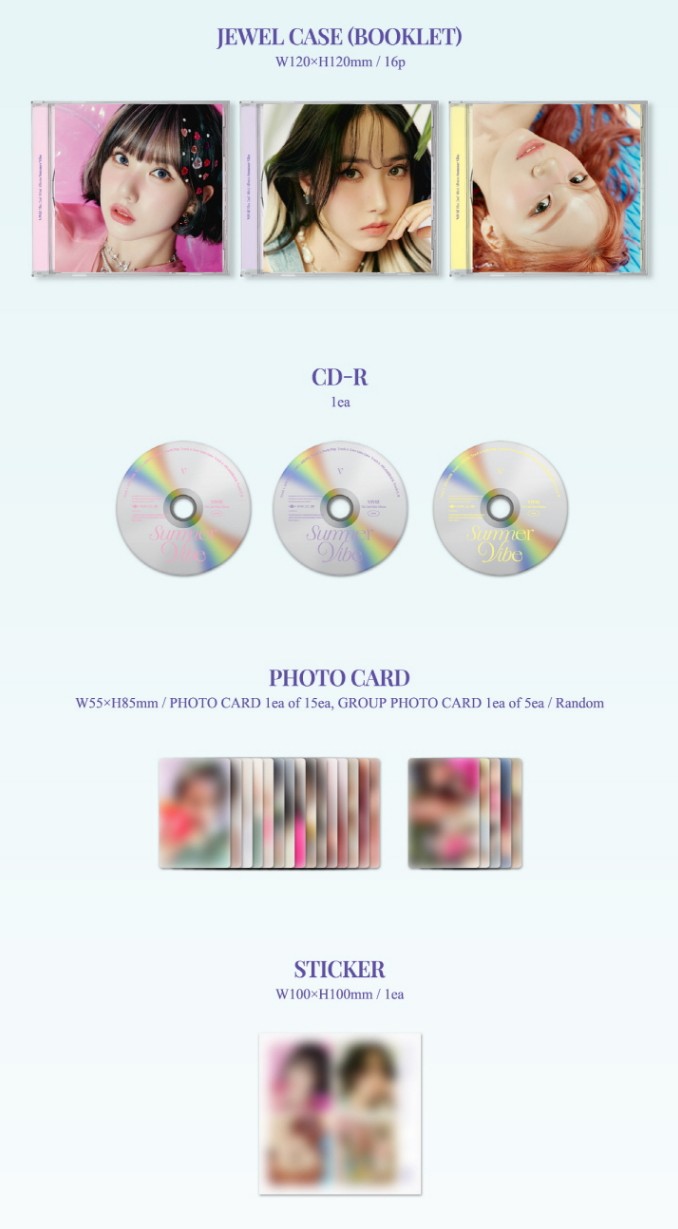 VIVIZ - 2nd Mini Album 「Summer Vibe」 Jewel Case ビビジ ヨチン GFRIEND ジーフレンド ウナ シンビ オムジ kpop cd 韓国盤 送料無料