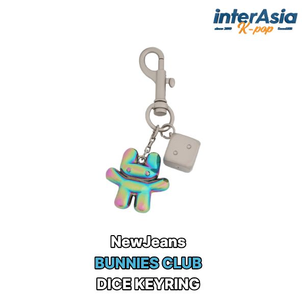 樂天商城 - NewJeans - DICE KEYRING 【BUNNIES CLUB】 ニュージーンズ ニュジン 公式グッズ ウィバース OFFICIAL MD ADOR KPOP 無料配送