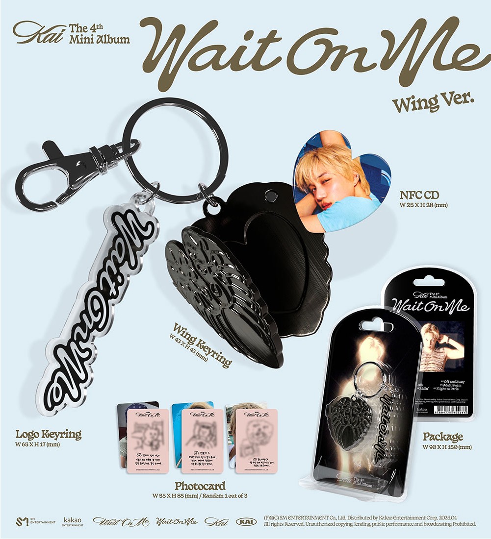 KAI - 4th Mini Album 「Wait On Me」 (Wing Ver.) EXO エクソ カイ キムジョンイン Kim Jongin SMエンターテインメント kpop 韓国盤 送料無料