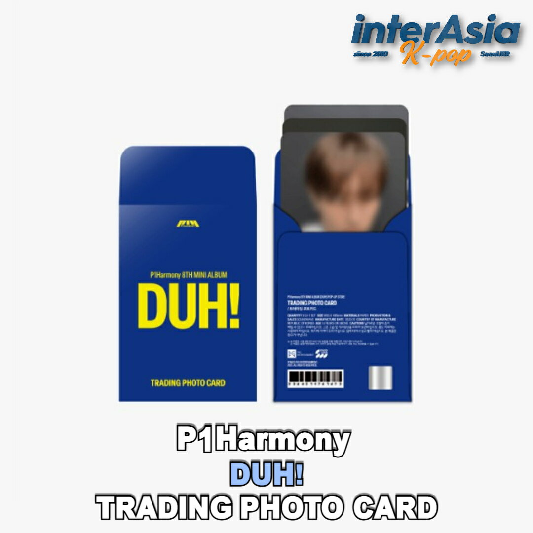 ★06月27日発売★ P1Harmony - 【DUH!】 TRADING PHOTO CARD 公式グッズ OFFICIAL MD ウィバース ピーワンハーモニー ギホ テオ ジウン インタク ソウル ジョンソプ P1ece FNCエンターテインメント KPOP 無料配送