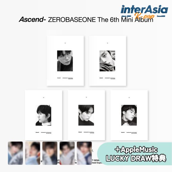 Used Items - ★05月19日以降入荷★AppleMusic LUCKY DRAW特典★ ZEROBASEONE - The 6th Mini Album [Ascend-] (11 Ver.) ゼロベースワン ZB1 ゼベワン 5人体制 ソン・ハンビン キム・ジウン ソク・マシュー キム・テレ パク・ゴヌク BOYS PLANET