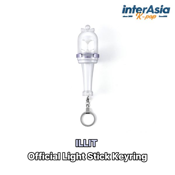 ILLIT - Official Light Stick Keyring アイリット ユナ ミンジュ モカ ウォンヒ イロハ 公式グッズ 応援棒キリング HYBE BELIFT LAB kpop 韓国盤 送料無料