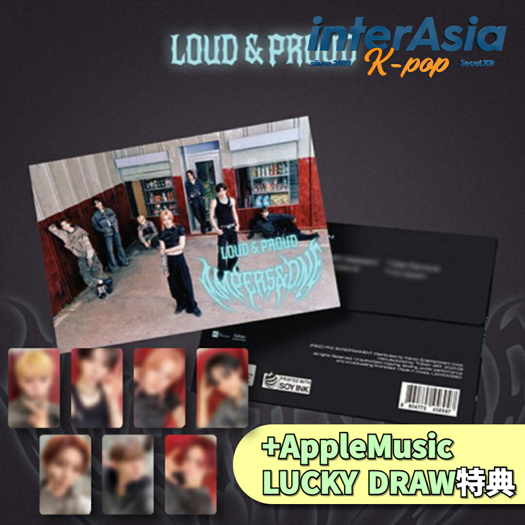 樂天商城 - ★AppleMusic LUCKY DRAW特典★ AMPERS&ONE - 3rd Mini Album 「LOUD & PROUD」 (POSTCARD ver.) アンパサンドワン ナカムデン ブライアン チェジホ ユンシユン カイレル マカヤ キムスンモ FNCエンターテインメント kpop 韓国盤 送料無料