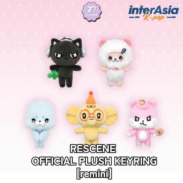 ★09月25日発売★5種選択★ RESCENE - OFFICIAL PLUSH KEYRING [remini] リセンス リセンヌ ウォニ リブ ミナミ メイ ジェナ THE MUZEエンターテインメント 公式グッズ 韓国盤 無料配送
