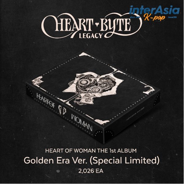 乐天商城 - HEART OF WOMAN - THE 1st ALBUM [Heart Byte : LEGACY] (Golden Era ver.) (Special Limited) ハートオブウーマン H.O.W デビューレコード BLUEBROWN RECORDS KPOP 韓国盤 送料無料
