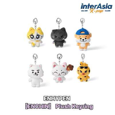 6종 선택 ENHYPEN - [ENCHIN] Plush Keyring 엔하이푼 에나이프 공식 상품 EN- kpop HYBE BELIFT LAB 한국반 무료우송