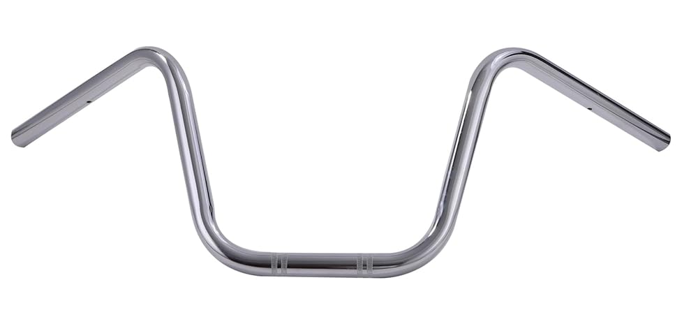 バイク 用 ハンドルバー アップ ハンドル シルバー 1インチ 25.4mm スチール シャドウ レブル250 レブル500 イントルーダー 等 汎用 社外品 カスタムパーツ