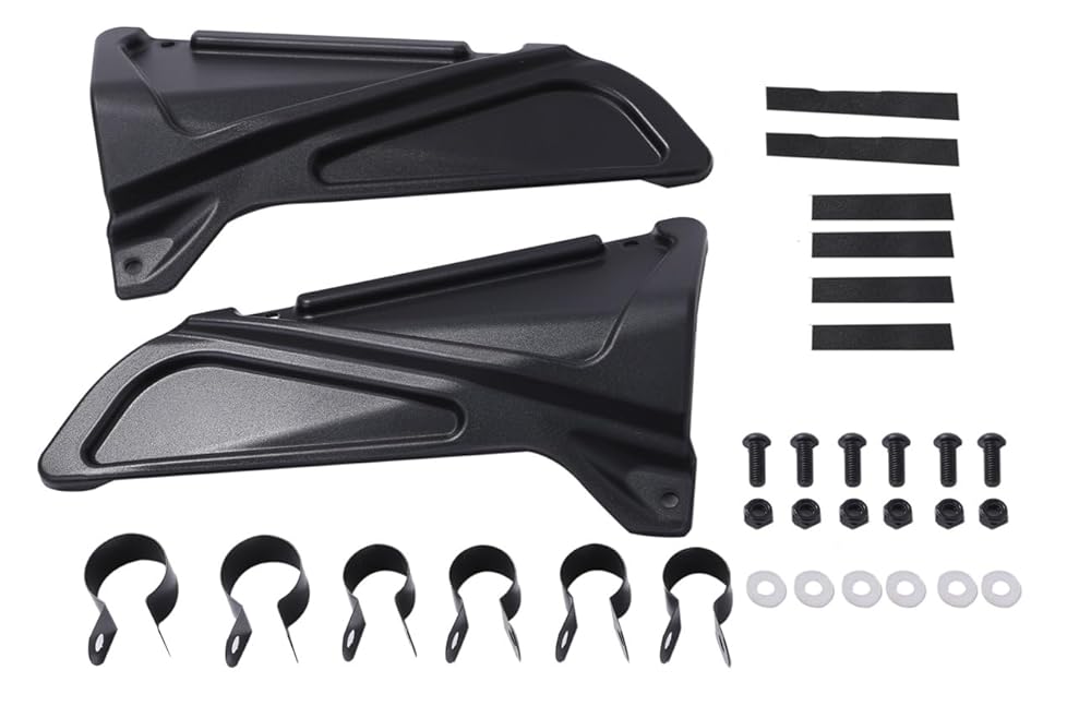 ホンダ用 レブル 250 500 エンジン カバー サイドカバー 左右セット ブラック 黒 角型 rebel250 rebe500 バイク オートバイ 汎用 社外品