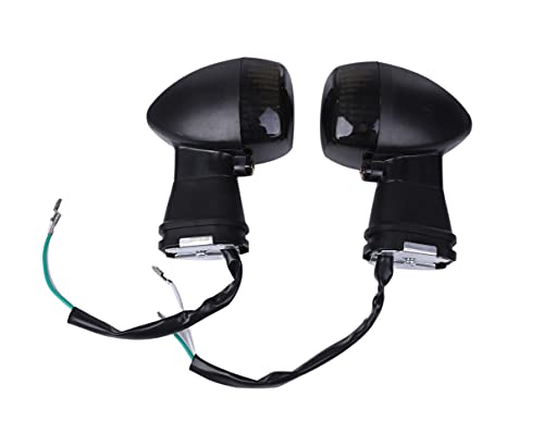 カワサキ 用 ウインカー スモークレンズ 左右セット フロント ZX-9R ZX-12R ZX-6RR GPZ1100 ZXR400 ZXR750 ZX-7RR ZXR250 等 社外品のサムネイル