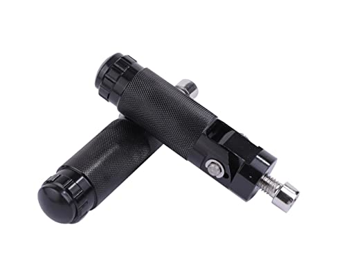 CNC 可倒式 ステップバー ブラック 左右セット 8mm M8 アルミ 交換 用 ステップ バイク フットペグ バリオス ゼファー NSR CBR VTR VTEC XJR ZRX 等 社外品