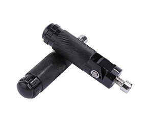 CNC 可倒式 ステップバー ブラック 左右セット 8mm M8 アルミ 交換 用 ステップ バイク フットペグ バリオス ゼファー NSR CBR VTR VTEC XJR ZRX 等 社外品