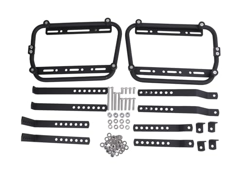 バイク用 サイドボックス 取り付け ステー 左右セット サイド キャリア サポート セット パーツ アクセサリー 簡単 脱着 ホルダー ツーリング 汎用品