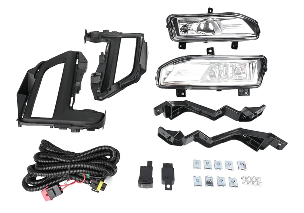 Rakuten - 日産 用 エクストレイル 2017- 後期 フォグランプ セット フロント ライト カバー 左右 T32 キット NT32 HT32 HNT32 X-TRAIL 純正 タイプ ベゼル 外装 社外品
