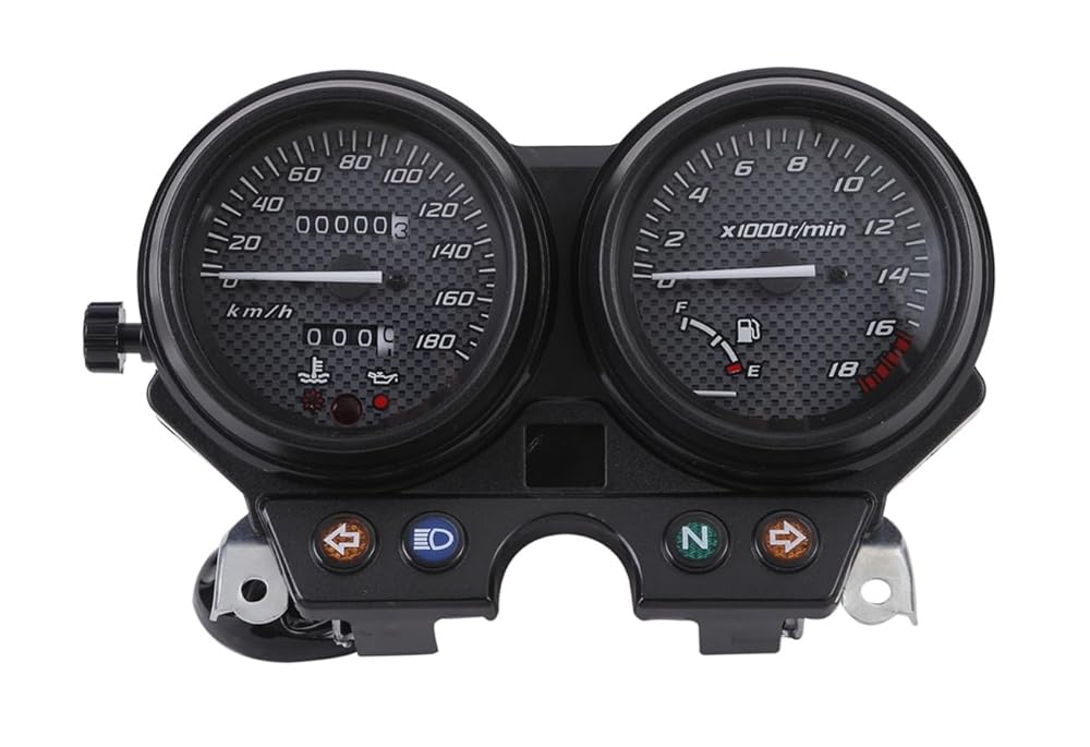 ホンダ 用 ホーネット250 2000～2005 スピード メーター ユニット カーボン パネル ブラック 5ピン カプラーオン タコメーター カスタム パーツ 社外品