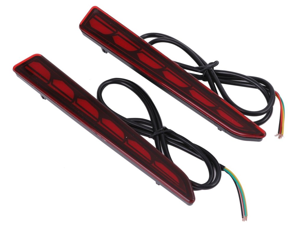Rakuten - ダイハツ 用 シーケンシャル ウインカー LED リフレクター レッドレンズ タント カスタム LA650S LA660S L375S L385S コペン バンパー ライト 社外品