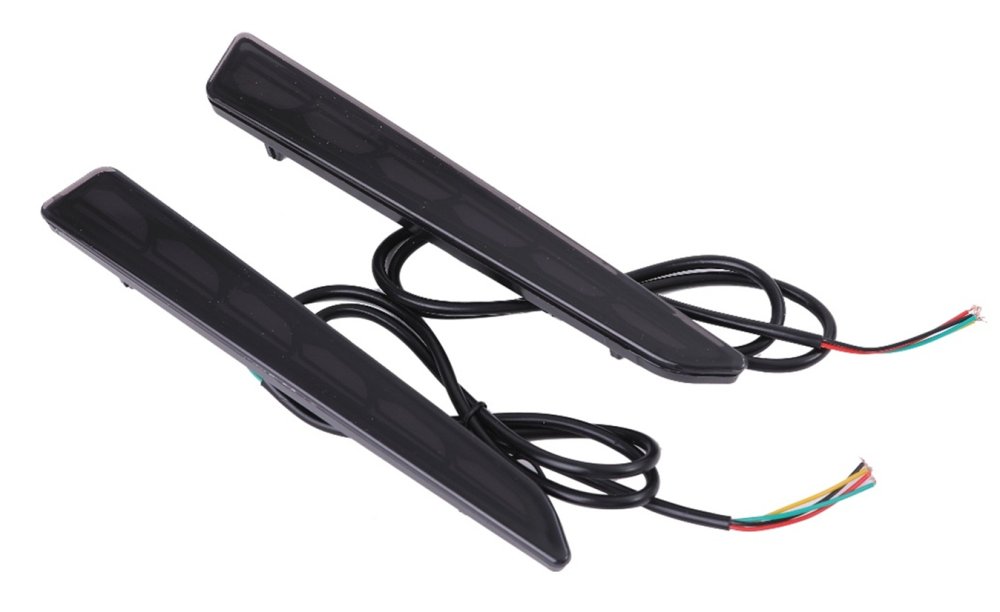 ダイハツ 用 シーケンシャル ウインカー LED リフレクター スモークレンズ タント カスタム LA650S LA660S L375S L385S コペン バンパー ライト 社外品