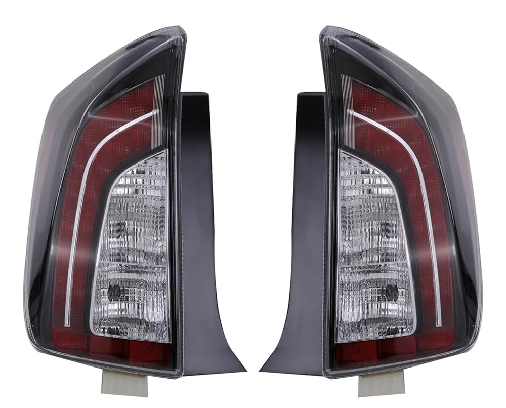Rakuten - 30系 プリウス テールランプ ウインカー バックランプ インナー ブラック 左右セット 後期 仕様 USルック ZVW30 ZVW35 前期 後期 北米 仕様 社外品