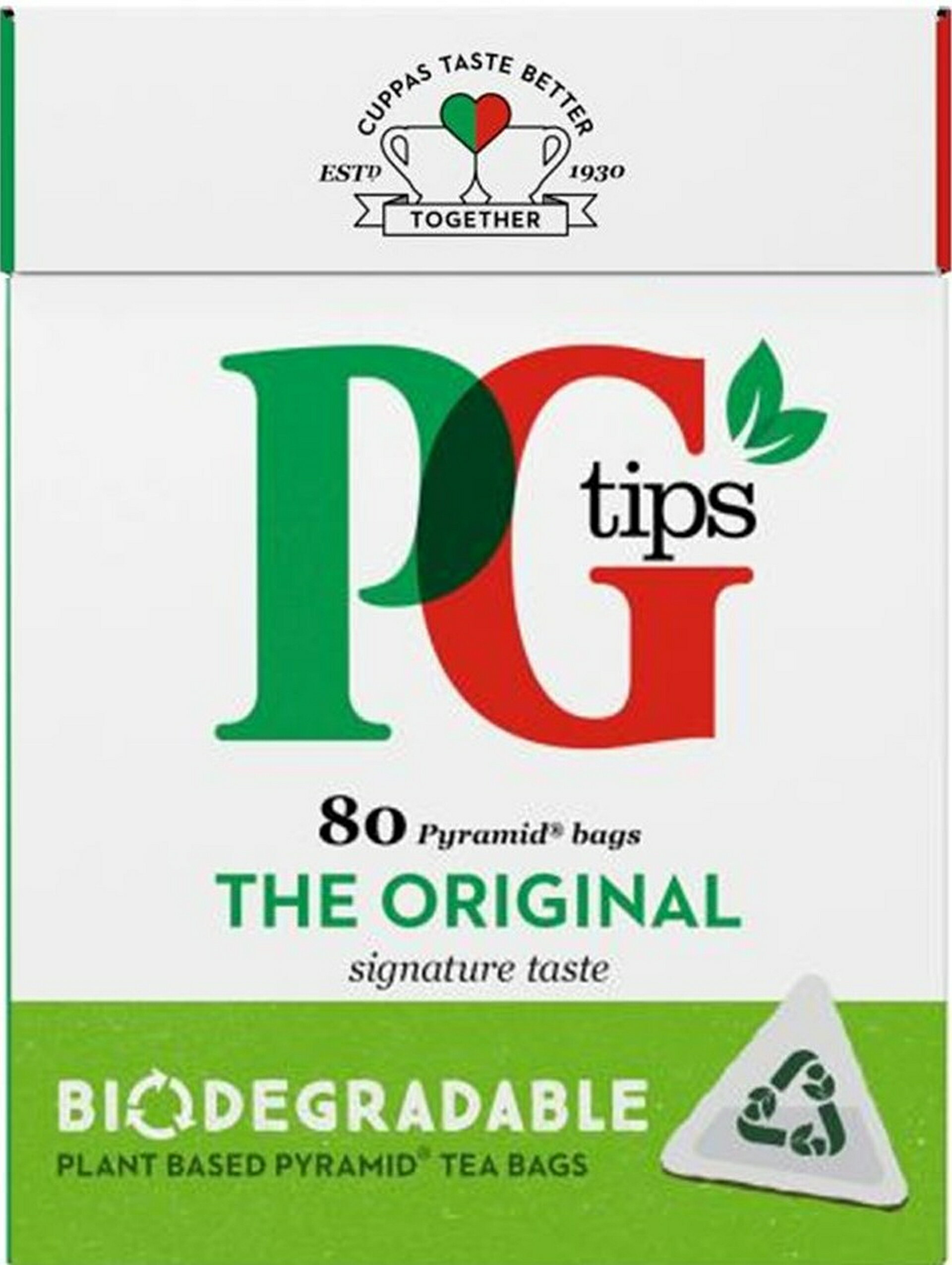 英国紅茶　PG TIPS ピージーティップス　ピラミッド型　ティーバッグ　80袋入