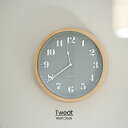 【インターフォルム公式】 掛け時計 トヴェット Twedt | 壁掛け時計 時計 おしゃれ かわいい 電波時計 電波 壁時計 ウォールクロック 北欧 ナチュラル...