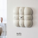 【インターフォルム公式】 掛け時計 ムフィ Muffy | 壁掛け時計 時計 おしゃれ かわいい 四角 壁時計 ウォールクロック 北欧 シンプル モダン ポスト...