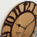 【インターフォルム公式】 掛け時計 ミュゼ ウッド Musee -wood- | 壁掛け時計 時計 おしゃれ かわいい 電波時計 電波 壁時計 ウォールクロック...