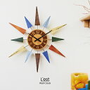 【インターフォルム公式】 掛け時計 レスト L'EST | 壁掛け時計 時計 おしゃれ かわいい スイープ 静か 無音 壁時計 ウォールクロック レトロ ヴィン...