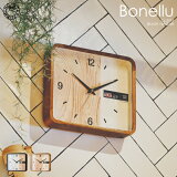 【インターフォルム公式】 【送料無料】 Bonellu ボネル 壁掛け時計 | 掛け時計 時計 おしゃれ かわいい ウォールクロック 壁時計 北欧 シンプル レトロ ナチュラル リビング ダイニング 寝室 書斎 一人暮らし インテリア カフェ 日付 デイデイト 木 木目 ギフト お祝い 新築