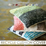 【BLACK FRIDAY-P5倍】 Recycle Cushion Cover リサイクルクッションカバー クッションカバー | おしゃれ お洒落 かわいい インテリア 45x45cm カラフル レトロ ポップ 北欧 ナチュラル アジアン ボヘミアン リビング 寝室 ソファ ベッド 一人暮らし 子供部屋