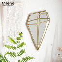 【インターフォルム公式】 Milene ミレーヌ ミラー | 鏡 おしゃれ お洒落 かわいい インテリア 壁掛け鏡 ウォールミラー エレガント ナチュラル アンティーク ヴィンテージ クラシカル モダン リビング 玄関 洗面所 寝室 一人暮らし トイレ 真鍮 ゴールド ディスプレイ
