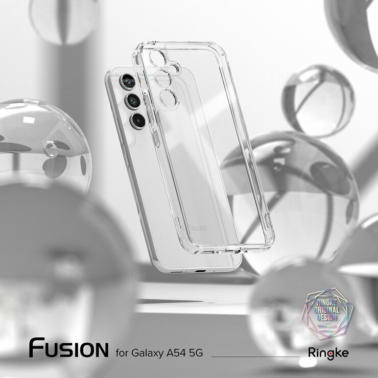 Rakuten - 【最大20%OFFクーポン & 最短即日発送】 Ringke Galaxy A54 ケース 耐衝撃 クリア 5G SC-53D SCG21 ストラップ ホール 米国 軍用規格準拠 衝撃吸収 衝撃保護 TPU ハイブリッド 高透明 黄変防止 おしゃれ シンプル [Fusion]
