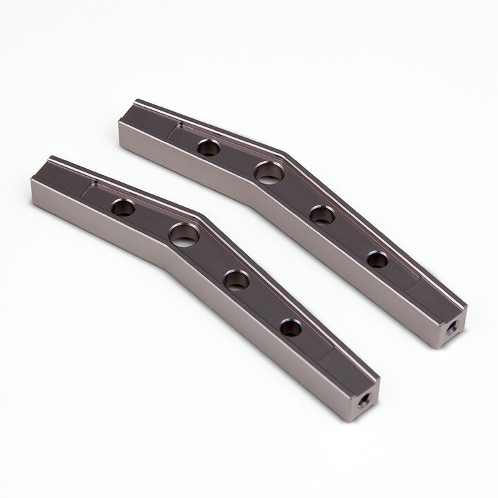 Rakuten - GS01 Machined M3 78mm Bent Lower Link (2) (Titanium Gray) GM30028 ラジコンパーツ ラジコンカー スペア オプション カスタム 部品 オリジナル オフロード クローラー ロックバギー 05P01May16