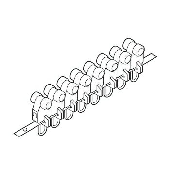 カーテンレール 病院用 医療用 ベッド廻り 介護施設 保健室 整骨院 エステサロン マッサージ 部品 TOSO 連結Cランナー（8ケ入り） 部品販売