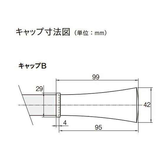 カーテンレール デザイン ウッドレール 装飾レール TOSO トーソー ウッディレジオス25 部品 キャップB（1ケ入り）