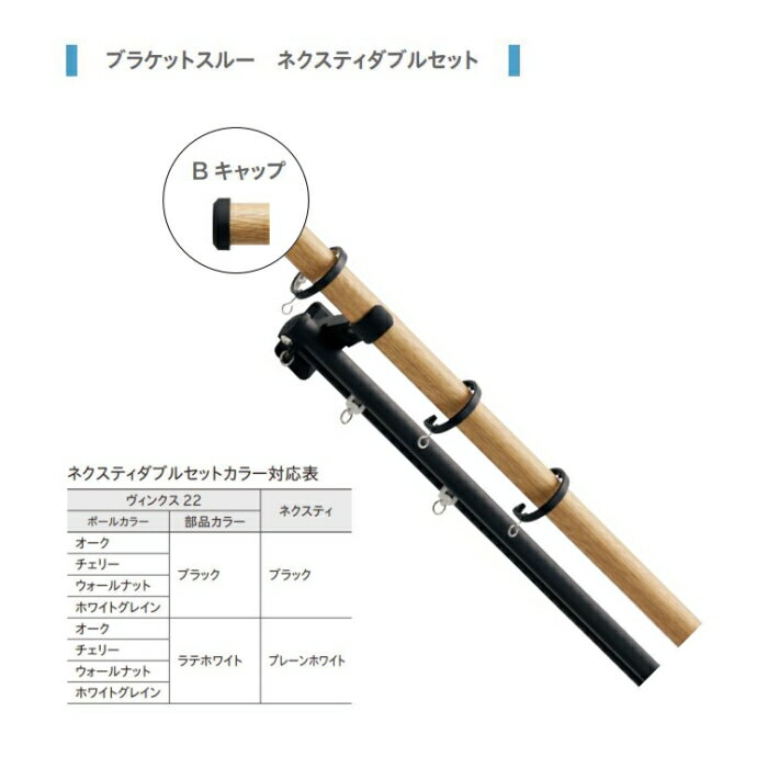 Other - カーテンレール デザイン 装飾レール TOSO トーソー ヴィンクス22（ブラケットスルー） 3.1m ネクスティダブルBセット