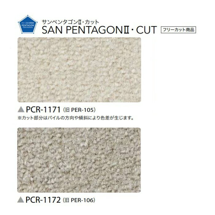 カーペット 6畳 サンゲツ 防炎 制電 防ダニ 抗菌 サンペンタゴン2・カット 江戸間6帖 261cmX352cm※時間指定不可商品 [2]