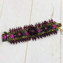 ミハエルネグリンブレスレットMichal Negrin アクセサリー アメジスト パープル 結婚式 成人式 卒業式 薔薇 ローズ バラ 華やか エレガント ギフ...