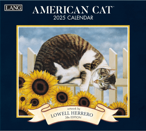 2025年　ラング社製カレンダー/アメリカンキャットラング LANG 壁掛け AMERICAN CAT アートカレンダー 2025年 Lowell Herrero カントリー キャット 輸入カレンダー インテリア 2025 Calendar 令和7年 暦