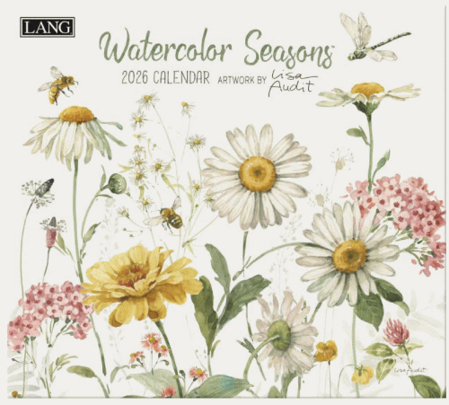 2026年度　ラング社製カレンダー/ウォーターカラーシーズンズラング LANG Watercolor Seasons 2025 カ..
