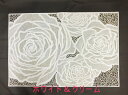 ホワイトローズ プレイスマット クリーム【ロココ】【妖精 フェアリー 妖精雑貨 フェアリー雑貨】【天使 エンジェル 天使雑貨 エンジェル雑貨】【薔薇 ばら バラ】