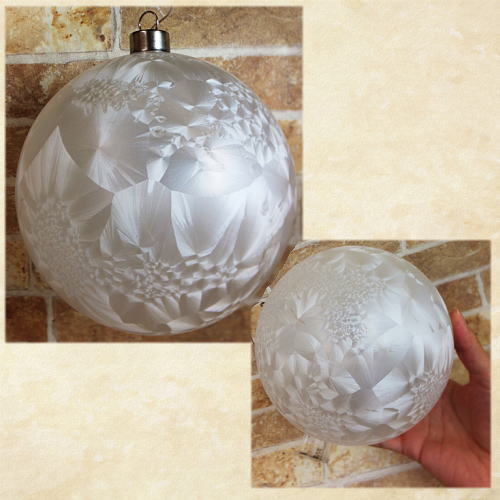 LEDライト付アイスフィニッシュボールオーナメント【クリスマス　オーナメント　サンタ　スノーマン】【ばら　薔薇　バラ　ローズ　ヴィクトリアン】【ロココ】【妖精　フェアリー】【天使　エンジェル】