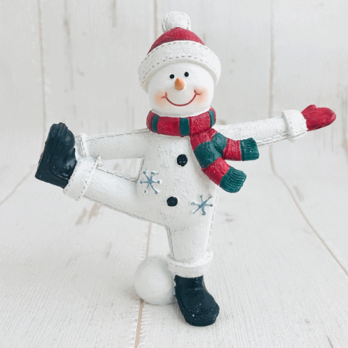 ヨガスノーマンPヨガ スノーマン 雪だるま クリスマス クリスマスオブジェ ユニーク 置物 インテリア ディスプレイ おうちクリスマスのサムネイル