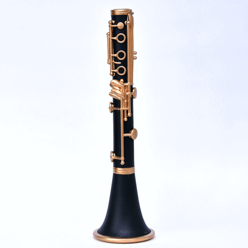 クラリネット キャンドルホルダーテーパー用キャンドルホルダー バロック クラシカル アンティーク インテリア キャンドル立て シック 楽器モチーフ 楽器のサムネイル