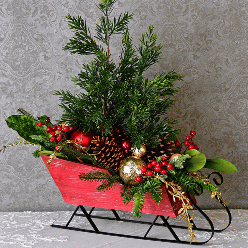 クリスマス デコ スレッジソリ チェック クリスマス おうちクリスマス 置物 オブジェ インテリア クラ..