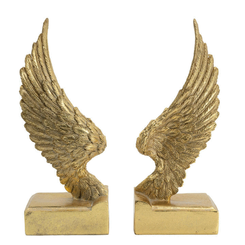 ゴールド ウィング ブックエンド セット天使の羽 エンジェル ロココ 妖精 フェアリー 妖精雑貨 フェア..